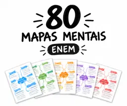 Mapas ENEM — 80 mapas mentais dos temas que mais caem
