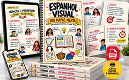 Espanhol Visual — 100 Mapas Mentais