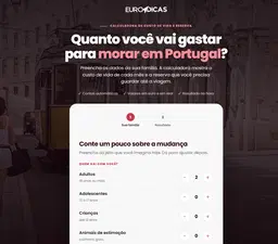 Calculadora de Custo de Vida em Portugal - Euro Dicas