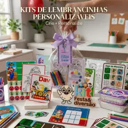 Kit Lembrancinhas Personalizáveis - 100% Digital + Bônus