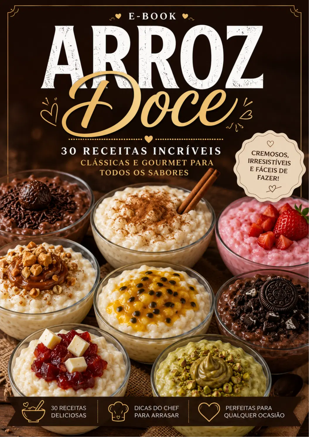 30 Receitas de Arroz Doce Gourmet