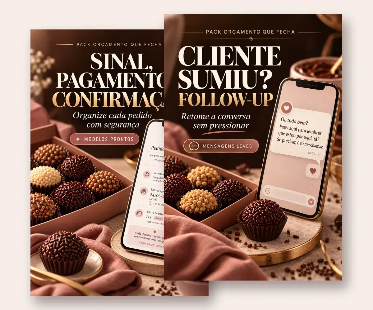 Orçamento aceito? Organize o próximo passo.