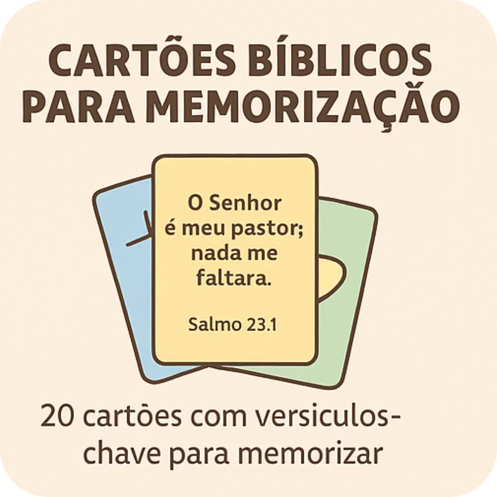 Cartões Bíblicos para Memorização