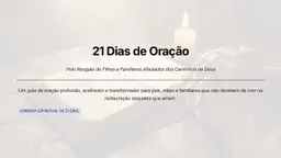 DEVOCIONAL 21 DIAS