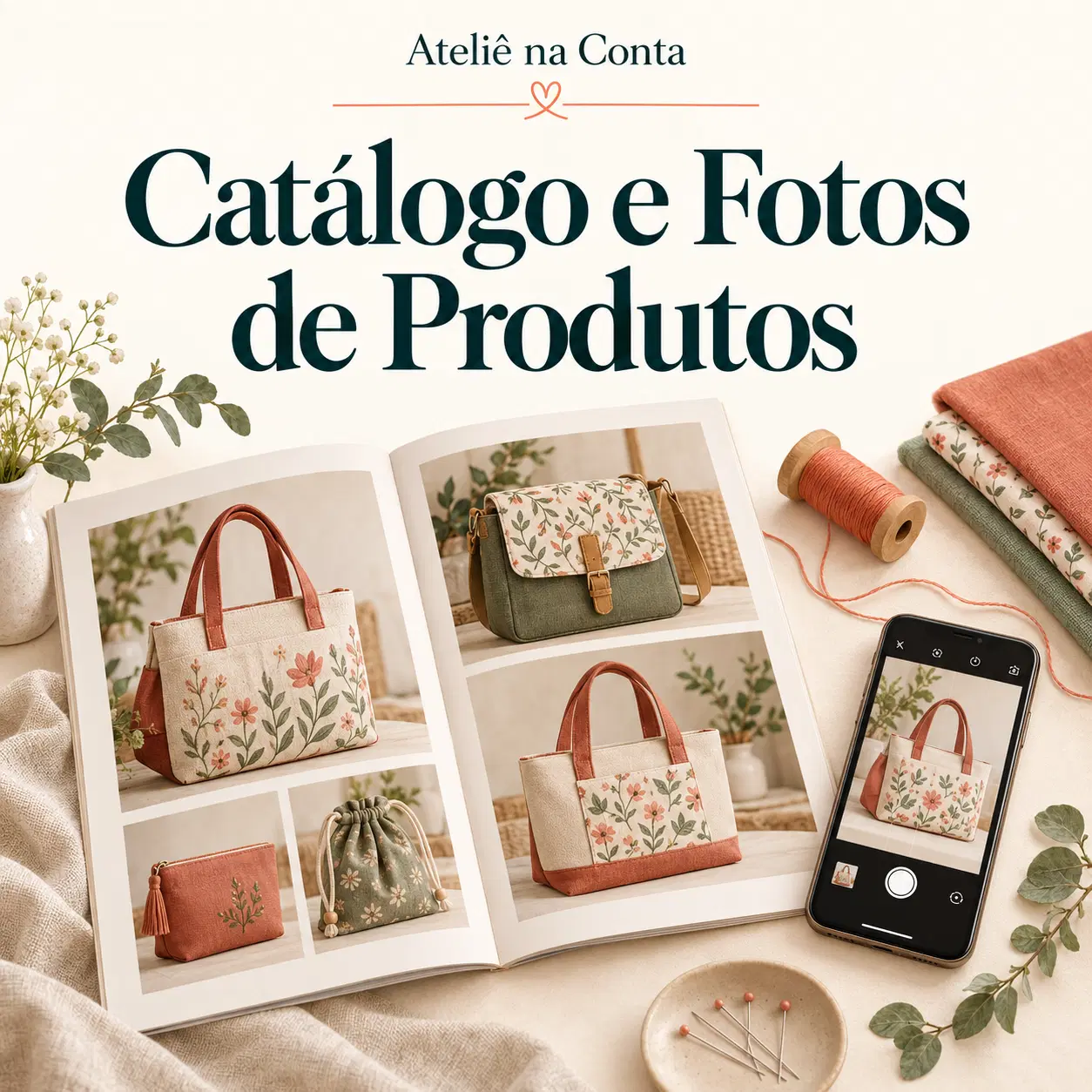 Apresente suas peças com um catálogo organizado