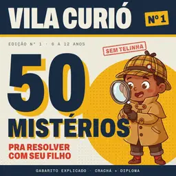 Kit Detetive 50 Mistérios para Resolver em Família