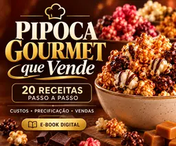 Pipoca Gourmet que Vende — Ebook com 20 Receitas