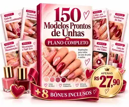 150 Modelos Prontos de Unhas — Plano Completo