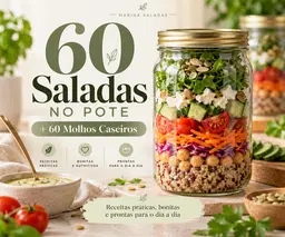 Saladas no Pote: 60+ Receitas Deliciosas para Facilitar Sua Rotina!