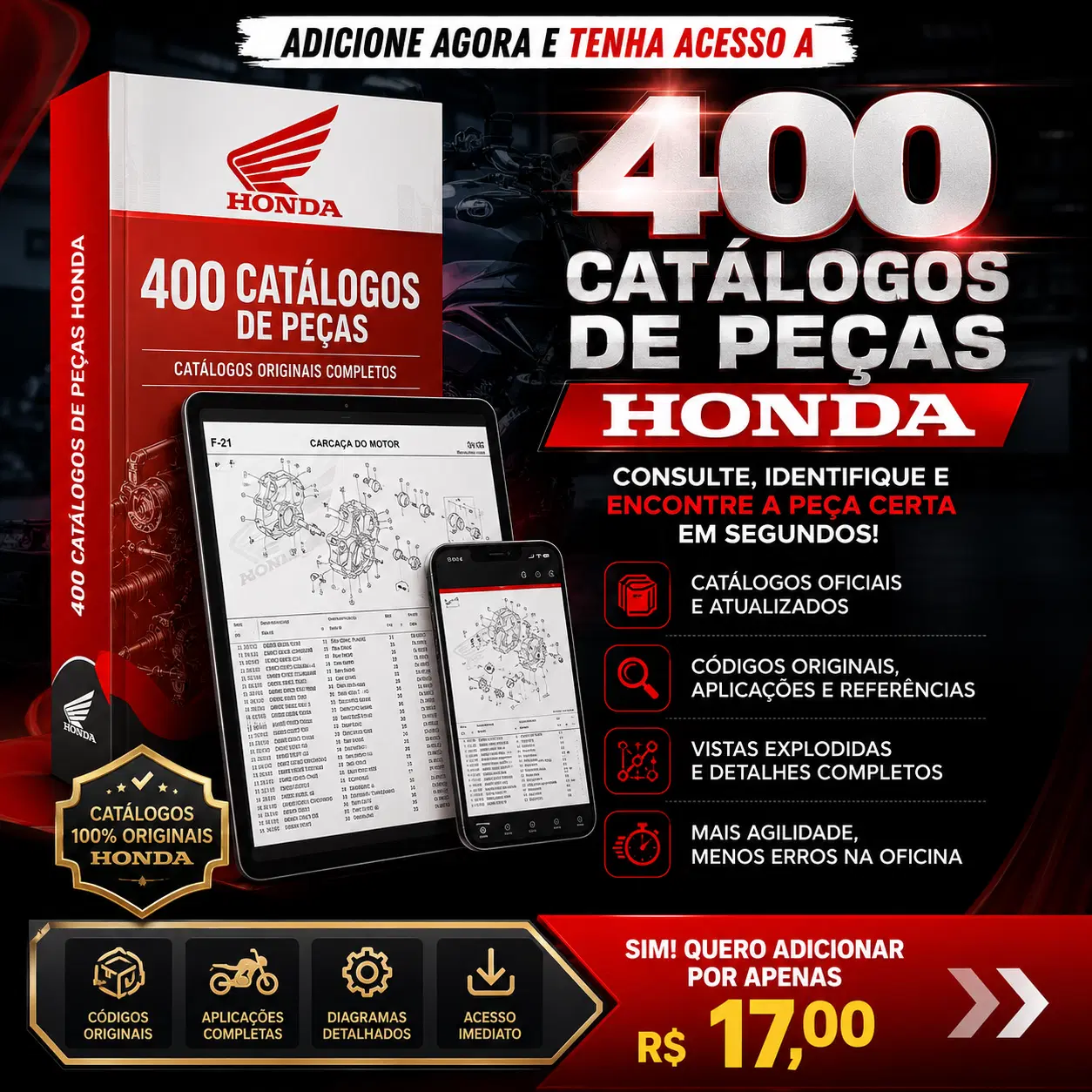 R$7,50 somente hoje