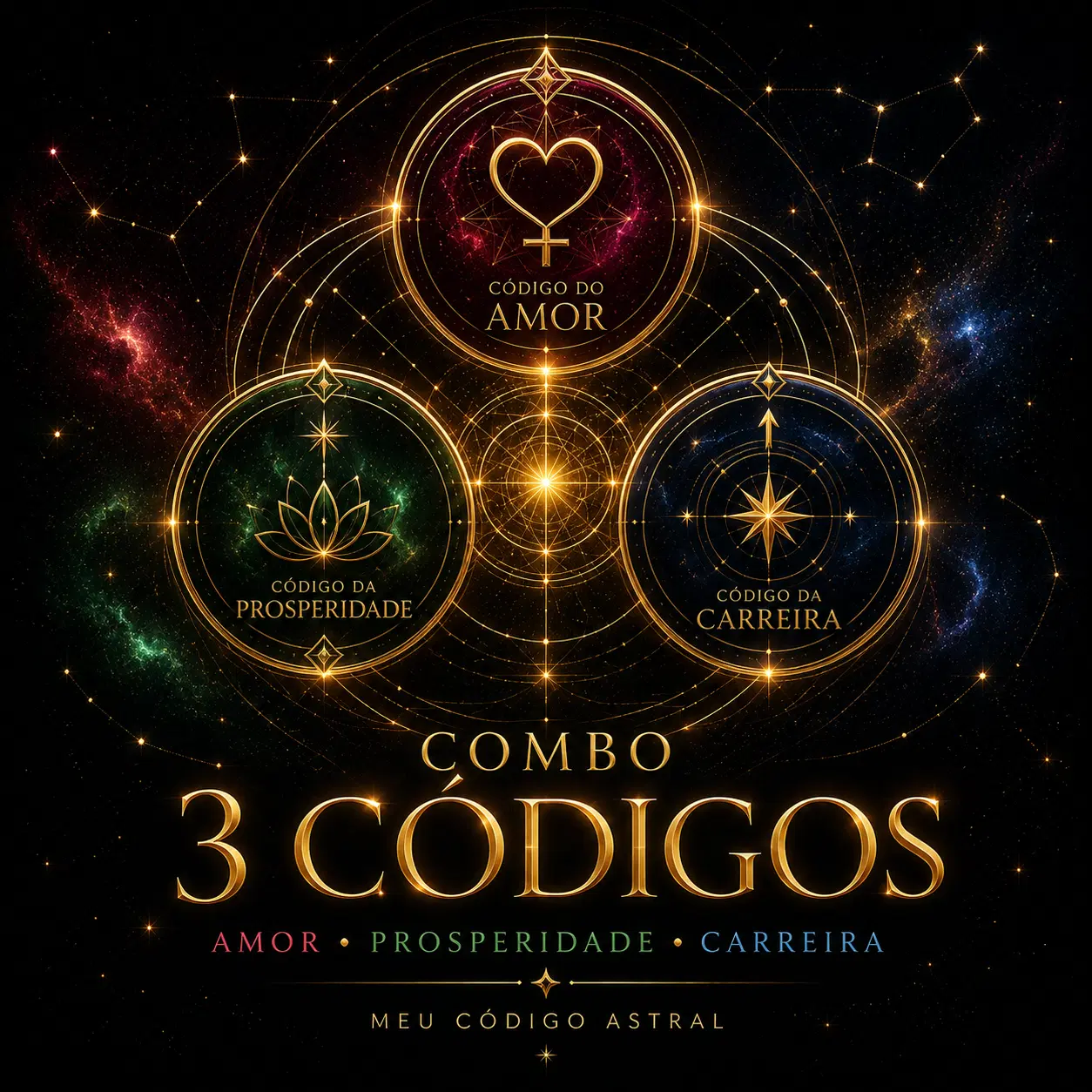 Combo Especial:  ❤️ Código do Amor 💰 Código da Prosperidade 💼 Código da Carreira