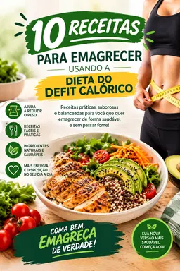 10 receitas para emagrecer usando a dieta do defit calorico