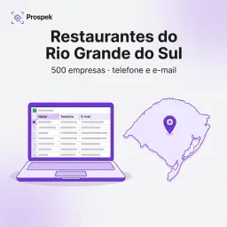 Lista: 500 Restaurantes do Rio Grande do Sul — Básico (telefone + e-mail)