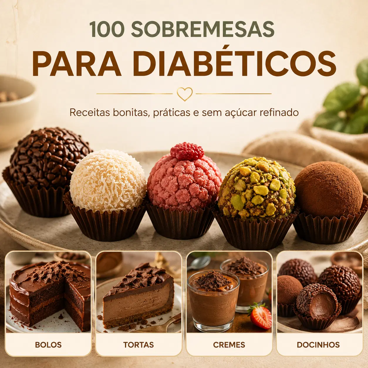 100 Sobremesas para DIABÉTICOS