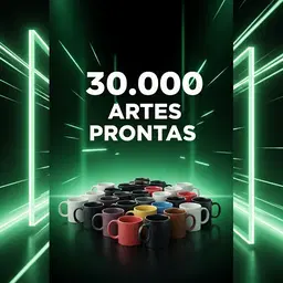 30.000 ARTES PRONTAS PARA SUBLIMAÇÃO DE CANECAS