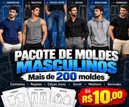 Pacote de Moldes Masculinos