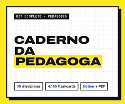 Caderno da Pedagoga · Kit Completo de Pedagogia