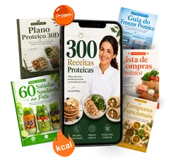 300 Receitas Proteicas +5 bônus  - Chefe Milena