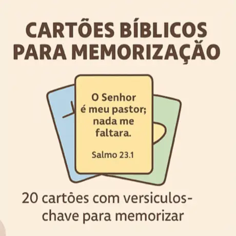 Cartões Bíblicos para Memorização