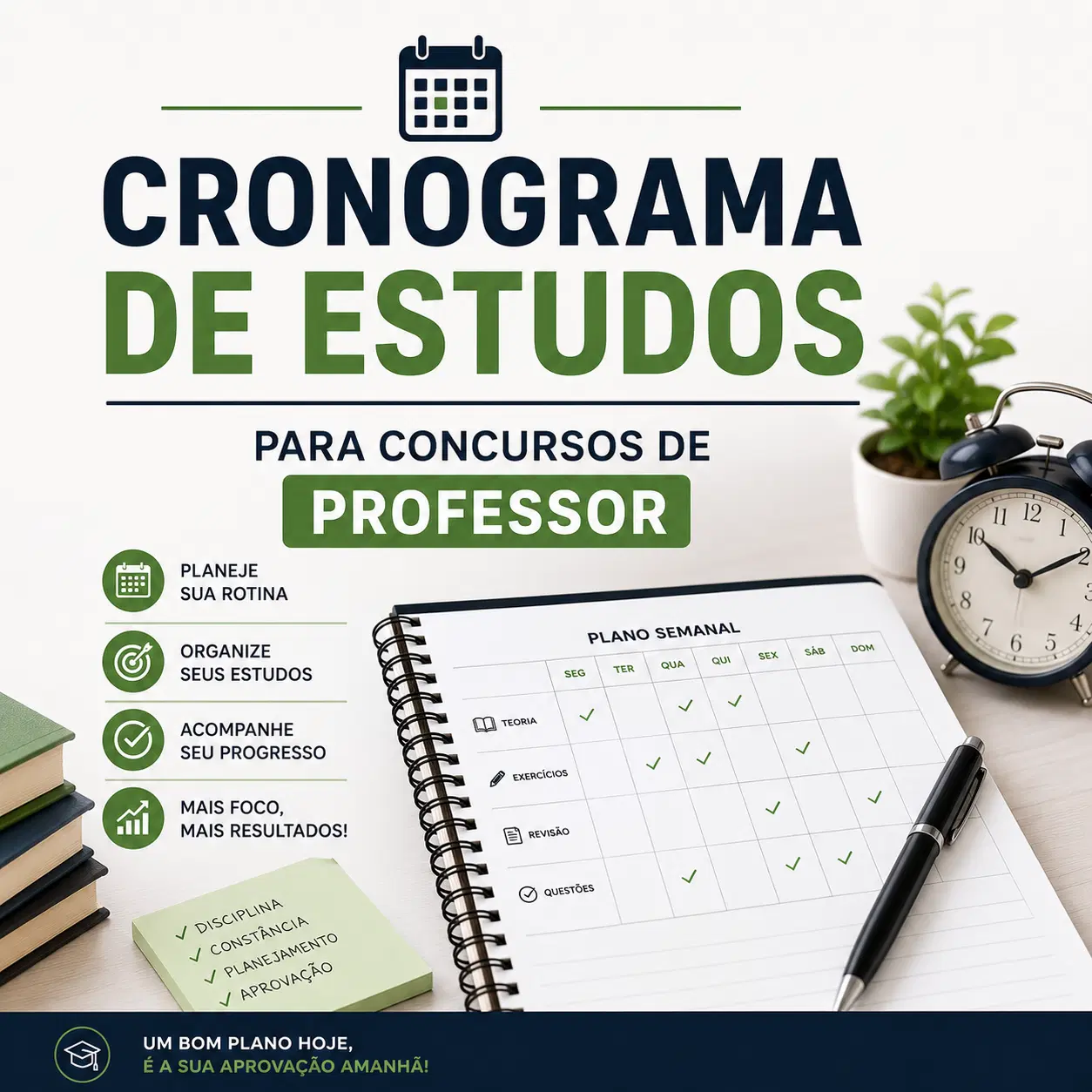 📅 Não sabe o que estudar primeiro? Organize sua preparação