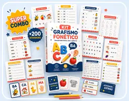 Kit Grafismo Fonético + Super Combo Pedagógico