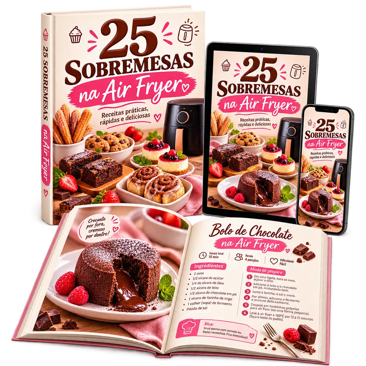 25 Sobremesas na Air Fryer