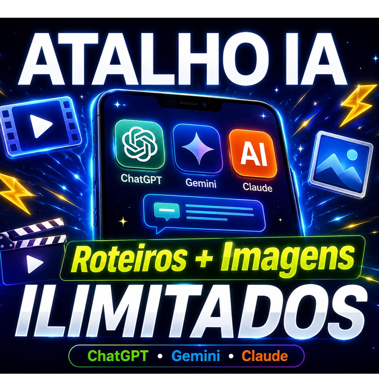 Adicione ao seu pedido: Gere roteiros e imagens ilimitadas com IA em segundos