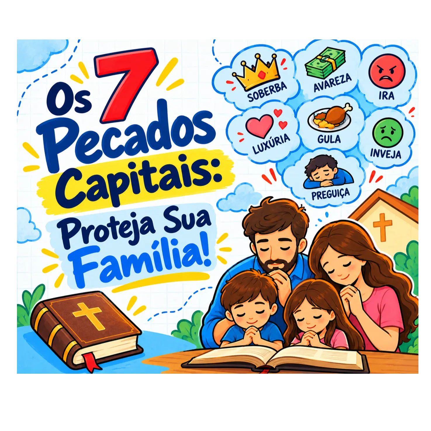Os 7 Pecados Capitais podem estar prejudicando sua família!
