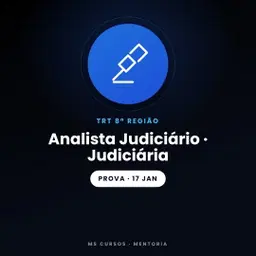 Mentoria - TRT8 - Analista Judiciário (Área Judiciária)