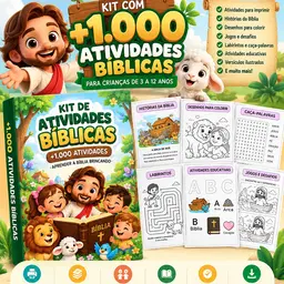 Kit com +1.000 Atividades Bíblicas