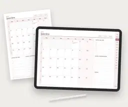 Planner 2027 Rotina Leve · Rosé · Tablet