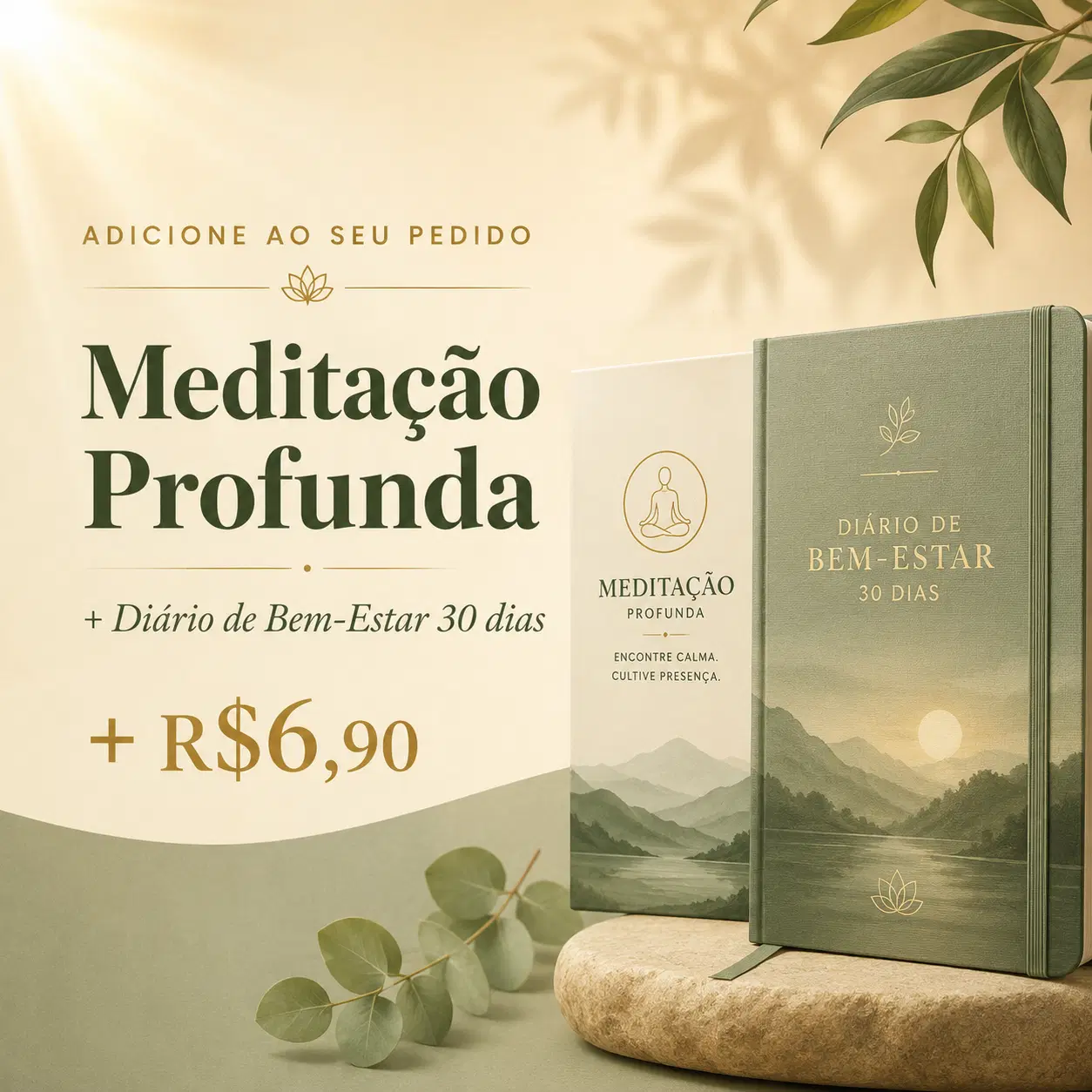 Meditação Profunda + Diário Bem Estar