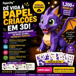 PaperJoy – 1.200+ Moldes 3D de Papel para Imprimir