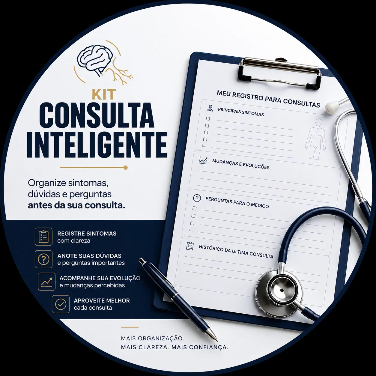 Chegue com tudo que o médico precisa saber