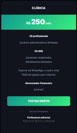 FisioFlow - Plano Clinica