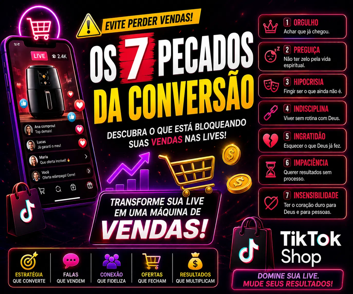 OS 7 PECADOS DA CONVERSÃO