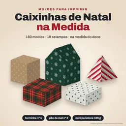 Caixinhas de Natal na Medida