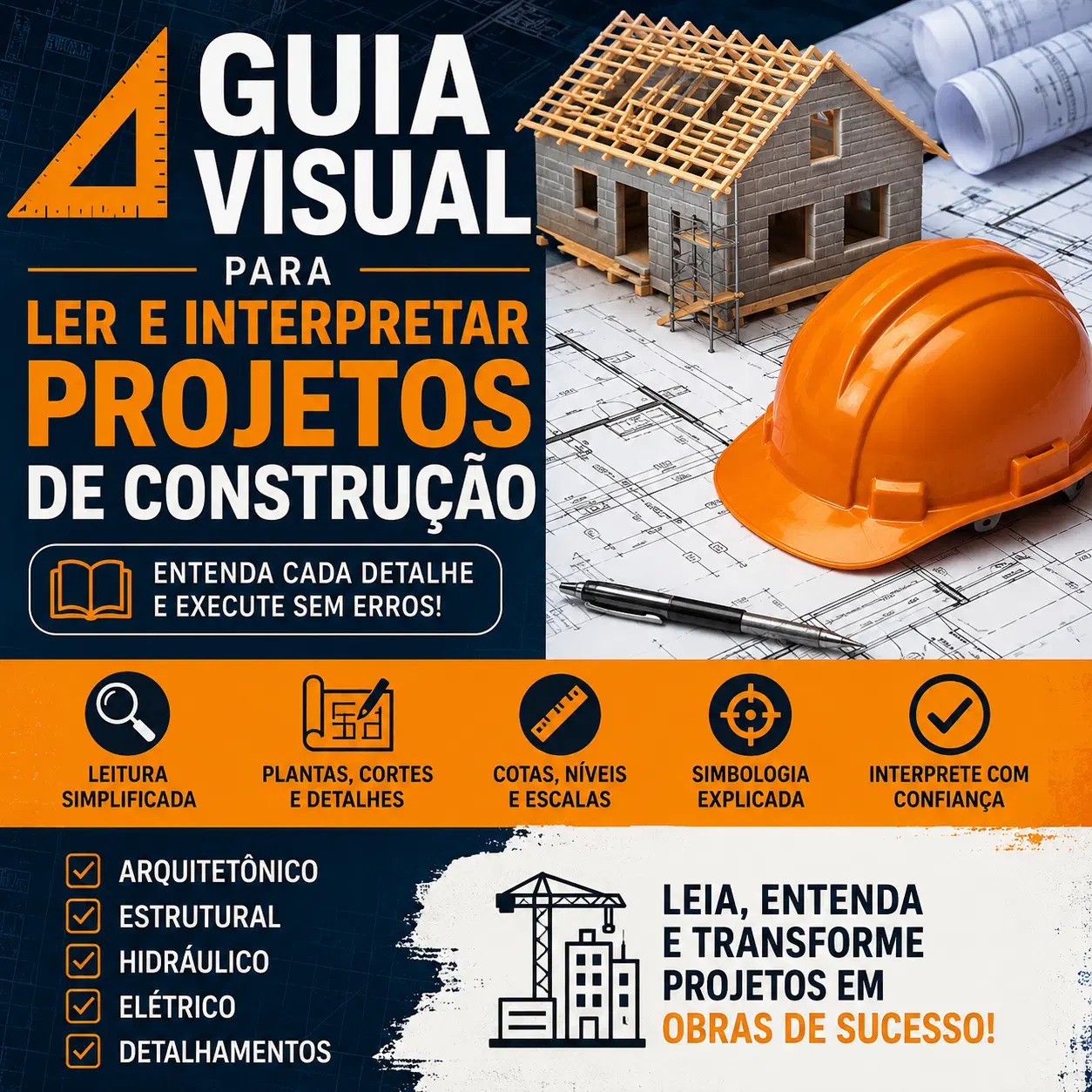 📐 Guia Visual para Ler e Interpretar Projetos de Construção
