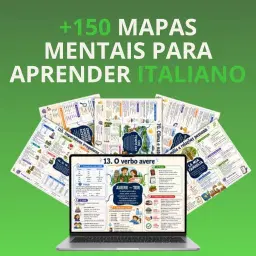 +150 Mapas Mentais Visuais para Aprender Italiano