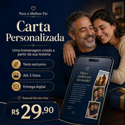 Carta Personalizada para o Dia dos Pais