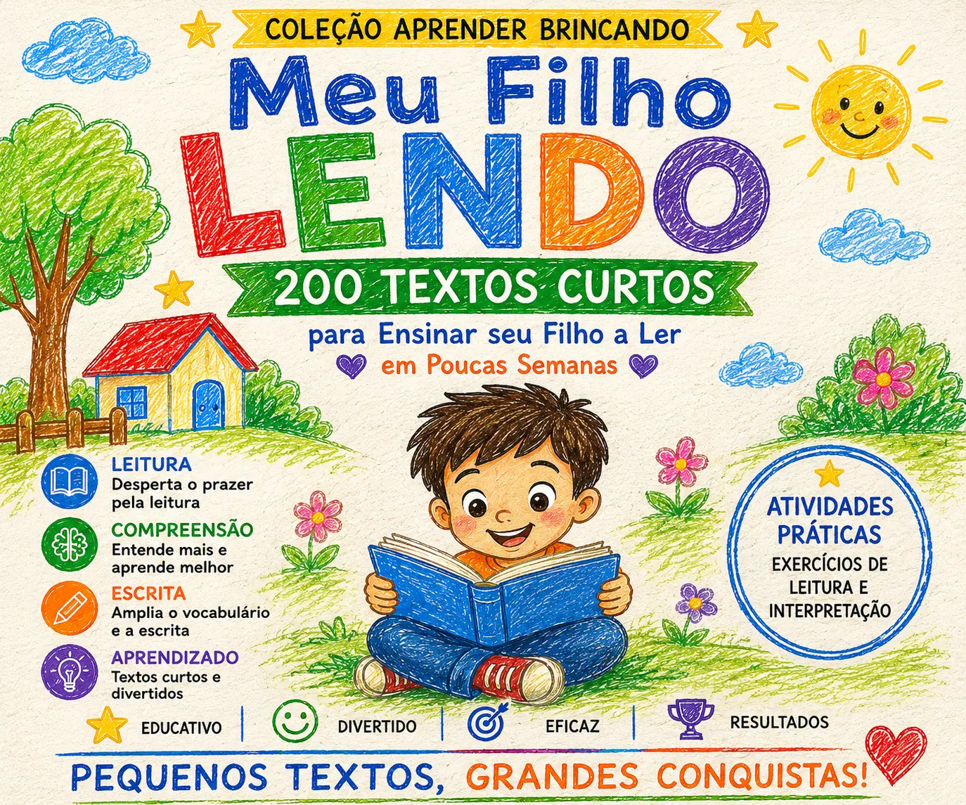 200 Textos Curtos  Meu Filho Lendo