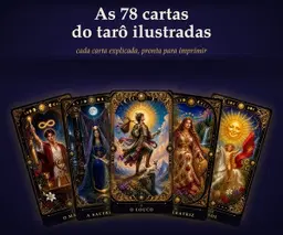 Guia Ilustrado de Estudo do Tarô: as 78 cartas + baralho para imprimir