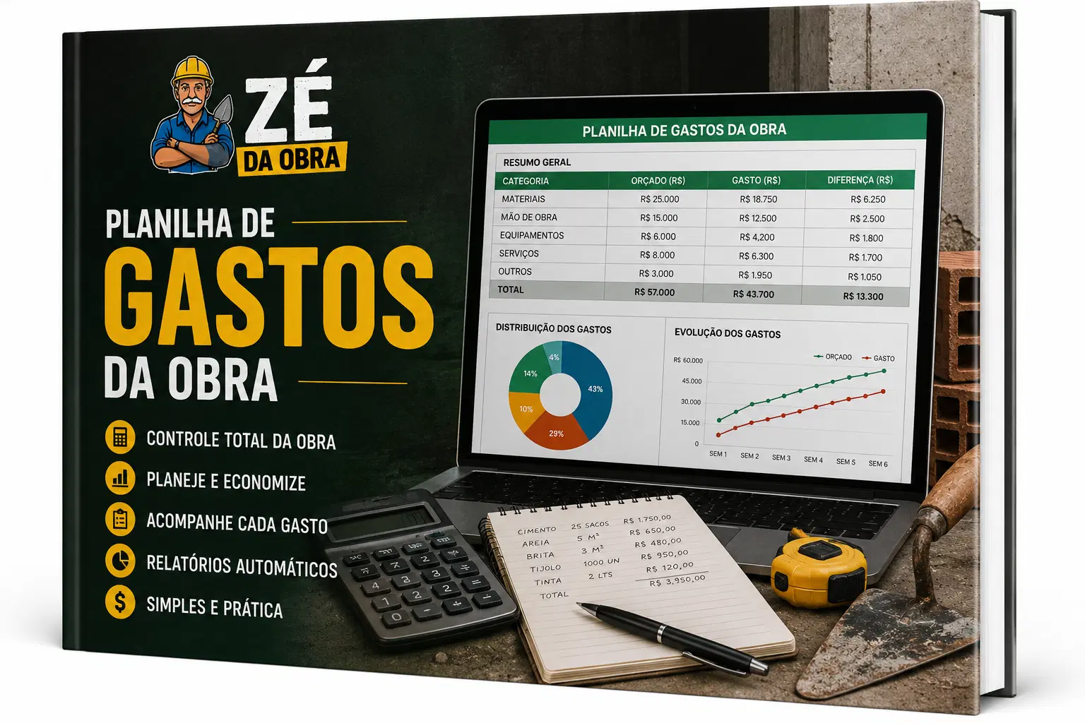 Planilha de Gastos da Obra