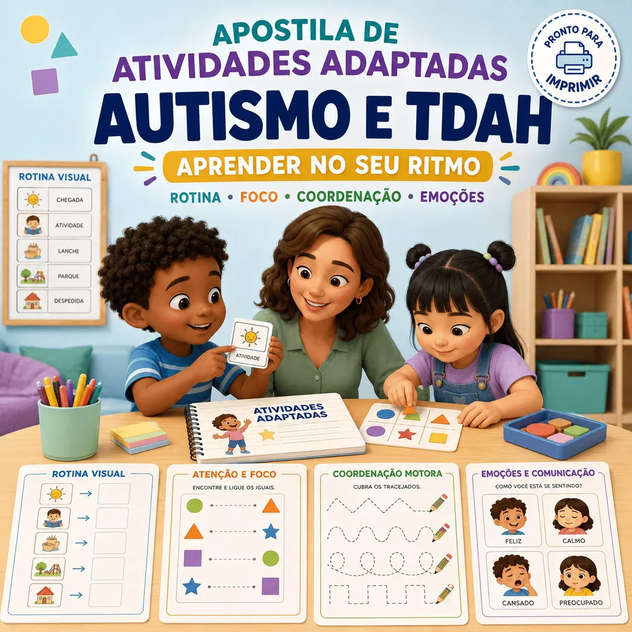 ATIVIDADES PARA AUTISMO E TDH
