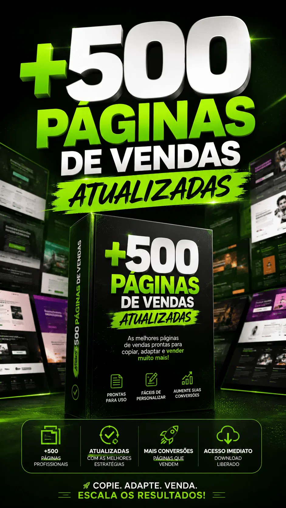 + 500 Páginas de Vendas Atualizadas
