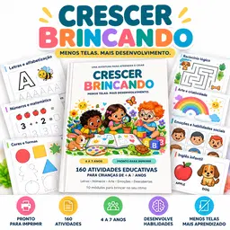 CRESCER BRINCANDO - 160 atividades para crianças de 4 a 7 anos