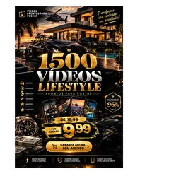 PACK LIFESTYLE PREMIUM — 1.500 VÍDEOS PRONTOS PARA POSTAR