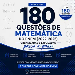 Guia Visual com 180 Questões de Matematica do Enem  -  Oferta Especial
