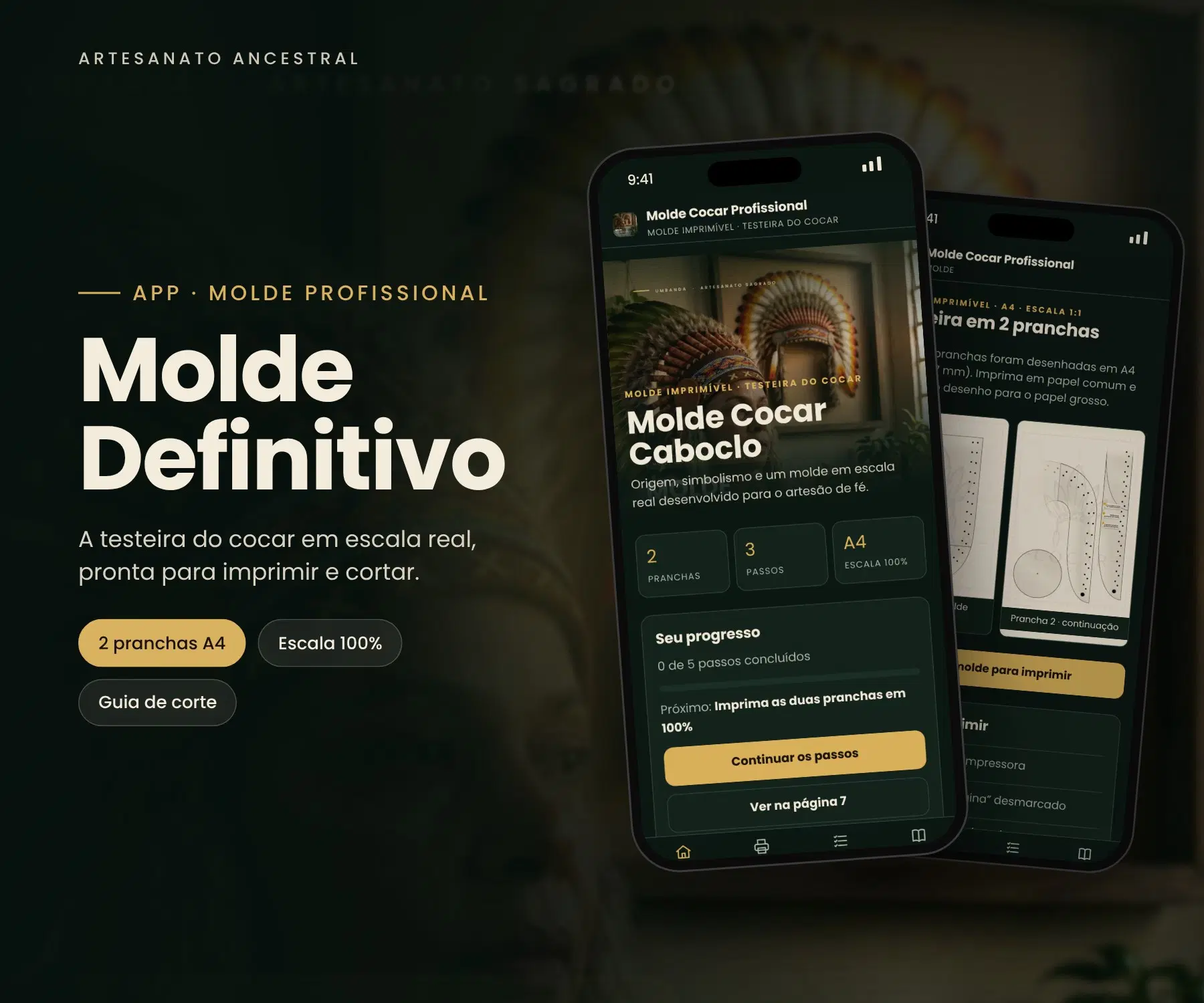 Molde Definitivo da Testeira em A4