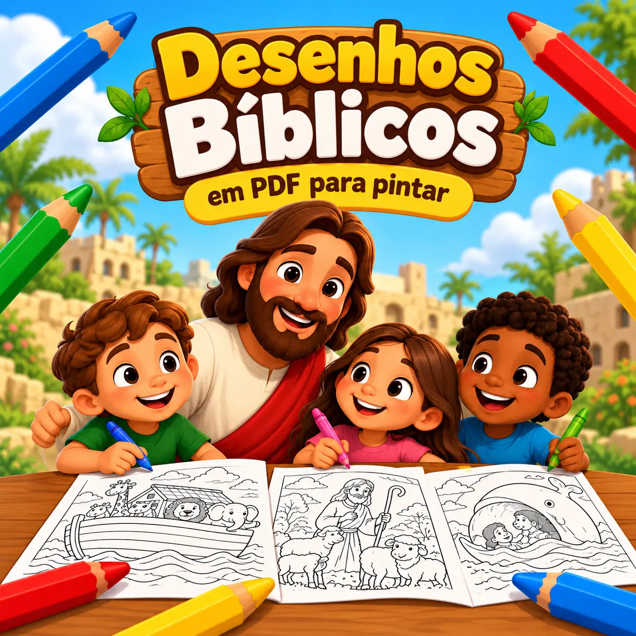 Desenhos Bíblicos Para Colorir